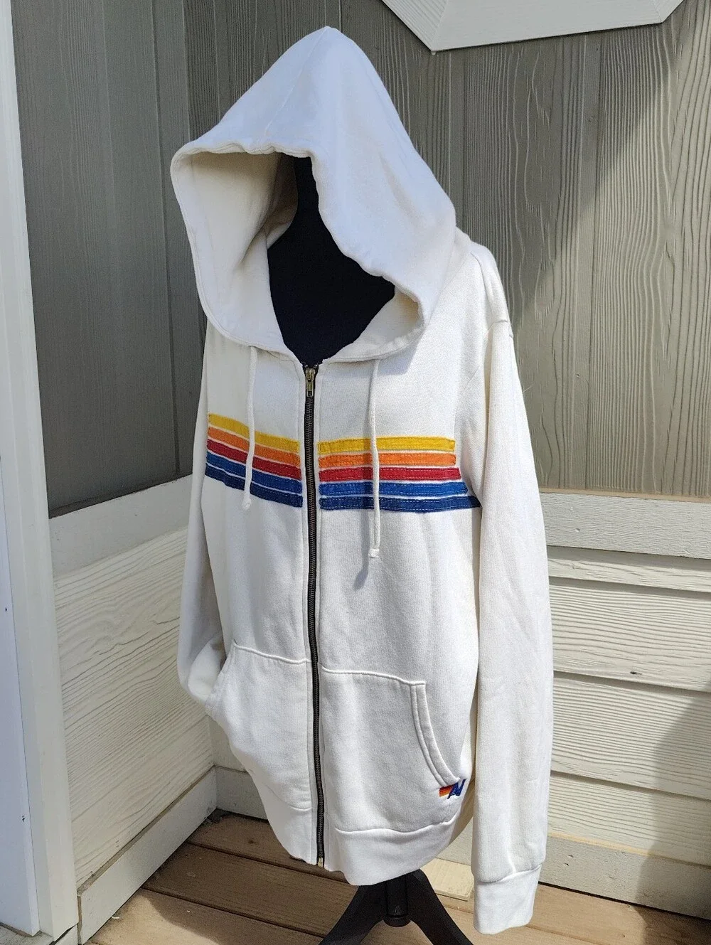 Aviator Nation 5 stripe hoodie size XL - Picture 2 of 10